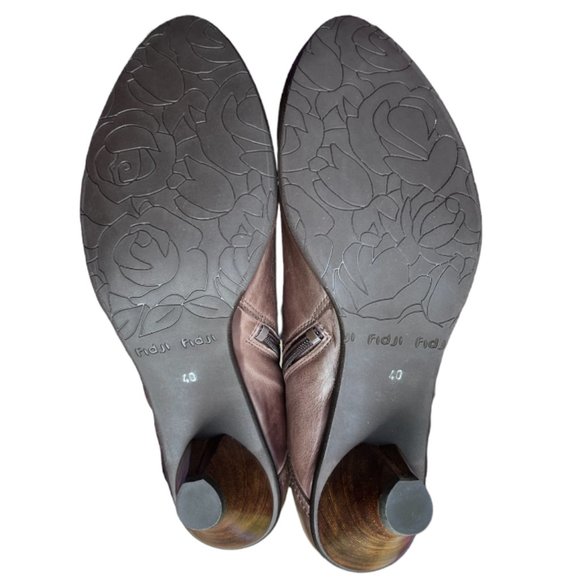 ★ NEW!! ITALIAN LEATHER FIDJI ANKLE BOOTS - MADE IN PORTUGAL - 40 EU/9.5 M US - Picture 7 of 9